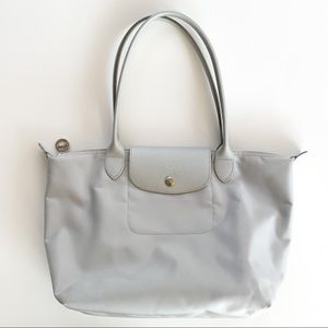 LONGCHAMP Le Pliage Shoulder Tote in Cement Gray
